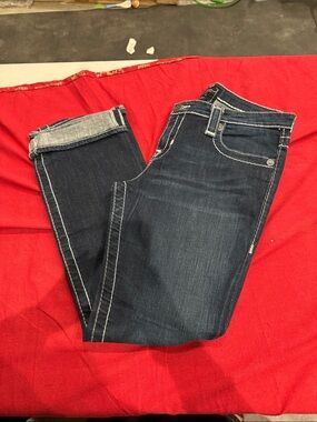 Big Star Dark Blue boot cut Jeans with Contrast Stitching